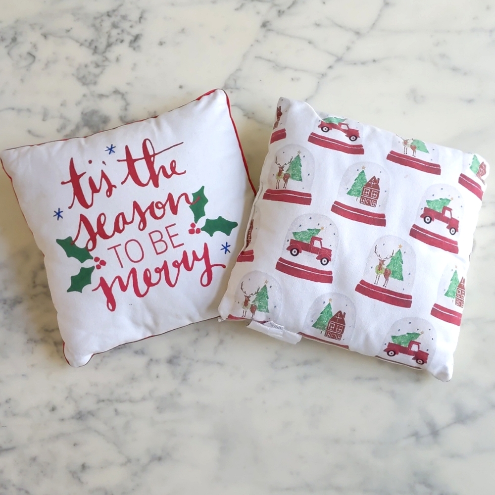 Christmas Accent Pillows Set of 2 pcs.